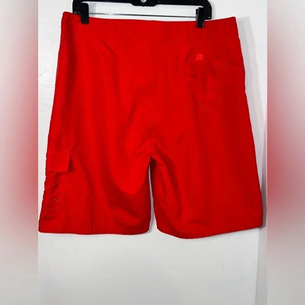 Basix Men, L,‎ reversible, surf bermuda cargo drain pockets snap lace up front